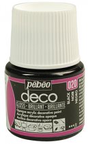 Pebeo Deco Glossy Acrylic Paint 45 ml. - 020 Black