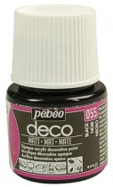 Pebeo Deco Matt Acrylic Paint 45 ml. - 055 Black