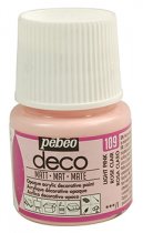Pebeo Deco Matt Acrylic Paint 45 ml. - 109 Light Pink