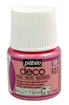 Acrylfarbe Pébéo Déco Perle 45 ml. - 108 Perlmutt Rosa