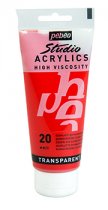 Pebeo Studio Acrylics 100 ml. - Quinacridone Scarlet
