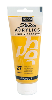 Pebeo Studio Acrylics 100 ml. - 27 Yellow Ochre