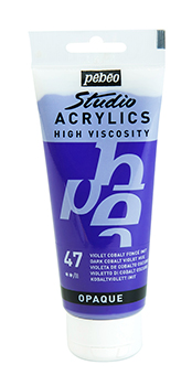 Pebeo Studio Acrylics 100 ml. - 47 Dark Cobalt Violet