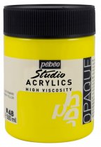 Acrylique Pébéo Studio 500 ml. - 48 Jaune primaire opaque