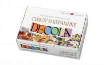 Acrylverf Decola Glass & Ceramics Paint 20 ml. - 6 Pack - kleurenset