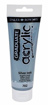 Daler Rowney Graduate Acrylic Paint 120 ml. - Silver