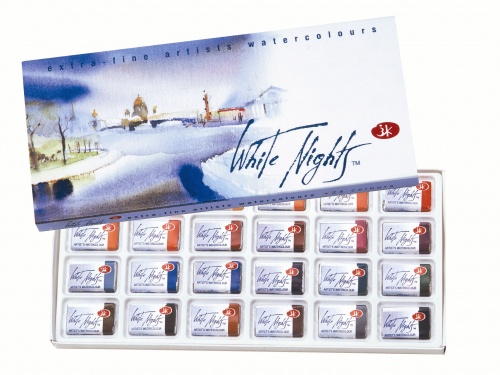White Nights Watercolour Set - Cardboard Box 24 Pack
