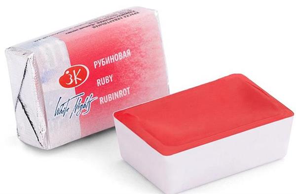 White Nights Watercolour Pan 2.5 ml. - Ruby