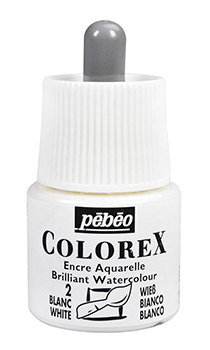 Pebeo Colorex Watercolour Ink 45 ml. - 54 White