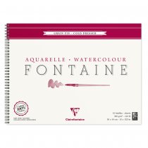 Aquarelblok Fontaine 300g Fijne Korrel 12 Blad 30x40 Spiraal Aquarelblok Fontaine 300g Fijne Korrel 12 Blad 30x40 Spiraal
