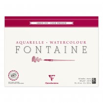 Aquarelblok Fontaine 300g Fijne Korrel 25 Bladen 30x40 cm. Aan 4 Zijden Gelijmd Aquarelblok Fontaine 300g Fijne Korrel 25 Bladen 30x40 cm. Aan 4 Zijden Gelijmd