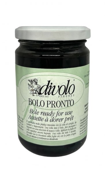 Ready to Use Gilder's Clay (Bole) with Rabbit's Glue 300 ml. - Black