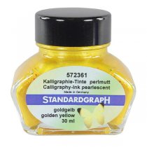 Standardgraph Pearlescent Calligraphy Ink 30 ml - Golden Yellow