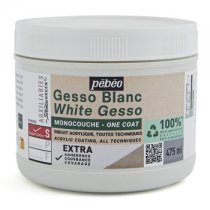 Pebeo Studio Green Single Coat White Gesso 475 ml.