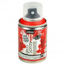 Bombe de Peinture Decospray Pébéo 100 ml. - Rouge Noël