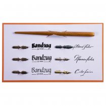 Brause Calligraphy & Writing Set 6 nibs and Wooden Holder