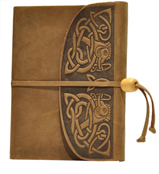 Calve's Leather Sketchbook 16.5 x 12 cm. - Celtic Snake