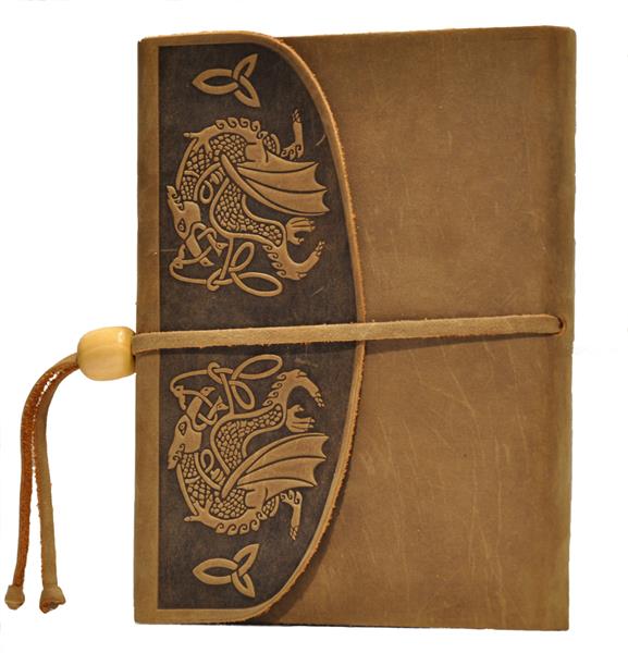 Calve's Leather Sketchbook - Celtic Dragon
