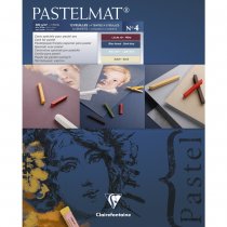 Clairefontaine Pastelblok Pastelmat No. 4 360g 12 Blad 24x30 cm. 1 Zijde Gelijmd