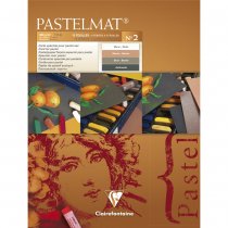 Clairefontaine Pastelmat No. 2  Glued Pad 18x24 cm. 12sh 360g 4 Shades