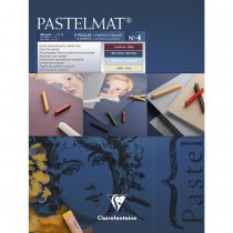 Clairefontaine Pastelmat No. 4 Glued Pad 18x24 cm. 12sh 360g 4 Shades