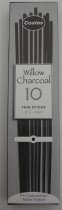 Coates Willow Charcoal 3-4 mm. Thin - 10 Pack