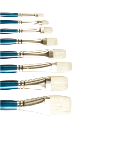 Conda Long-Handled Bleached Bristle Brush, Flat No.10