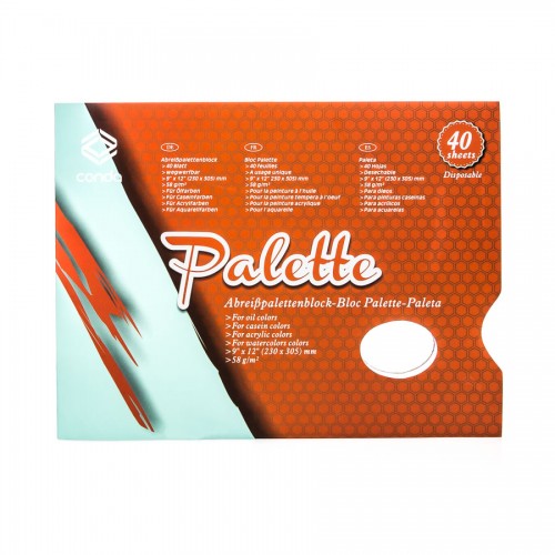 Conda Paper Palette Pad 23 x 30.5 cm. 58 gsm - 40 Sheets