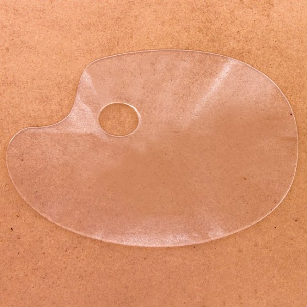 Conda Transparent Plastic Oval Palette 40x28x0.2 cm.
