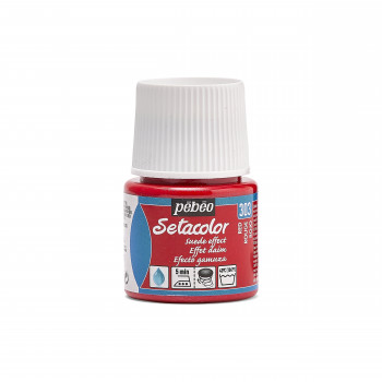 Pebeo Setacolor Opaque Textile Paint - Suede Effect - Red