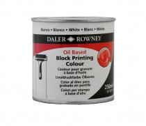 Daler-Rowney Couleur à l’Huile Pour Linogravure Hydrosoluble 250 ml. - Blanc