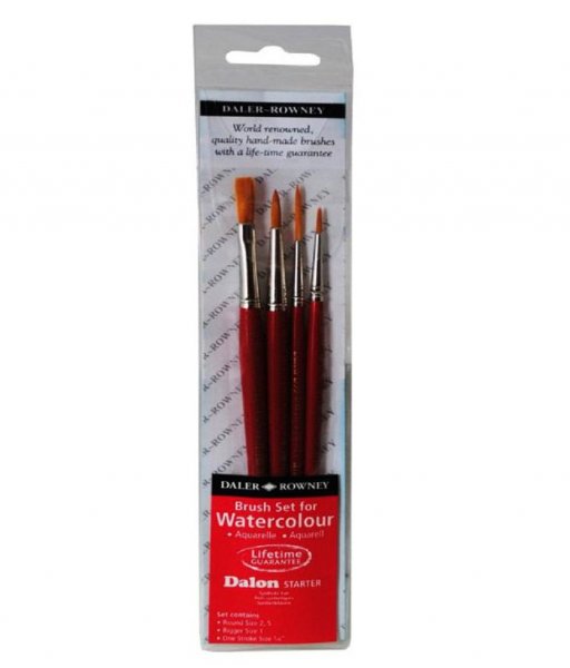 Daler-Rowney Dalon Starter Watercolour Brush Set - 4 Pack