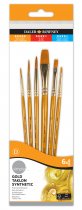 Daler Rowney Gold Taklon Synthetic Brush Set - 6 Pack