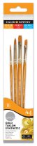 Daler Rowney Gold Taklon Synthetic Brush Set No.1 - 4 Pack