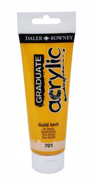 Daler Rowney Graduate Acrylic Paint 120 ml. - Gold