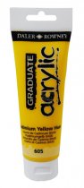Daler Rowney Graduate Acrylic Paint 120 ml. - Cadmium Yellow (Hue)
