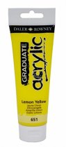 Daler Rowney Graduate Acrylic Paint 120 ml. - Lemon Yellow