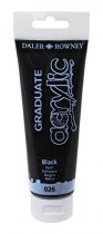 Daler Rowney Graduate Acrylic Paint 120 ml. - Schwarz