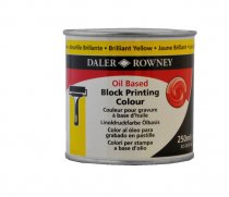 Daler-Rowney Oil Based Block Printing Colour 250 ml. - Brilliant Yellow