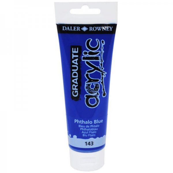 Daler Rowney Graduate Acrylic Paint 120 ml. - Phtalo Blue