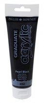 Daler Rowney Peinture Acrylique Graduate 120 ml. - Noir Perle