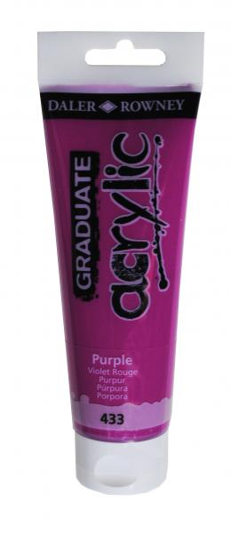 Daler Rowney Graduate Acrylic Paint 120 ml. - Purple