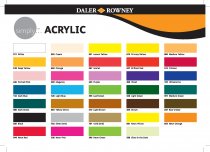 Daler-Rowney Simply Acrylic 75 ml. Silver