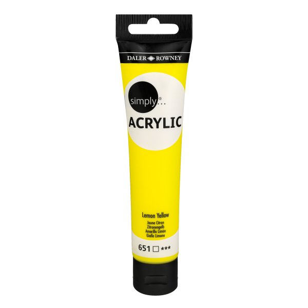 Daler-Rowney Simply Acrylic 75 ml. - Lemon Yellow