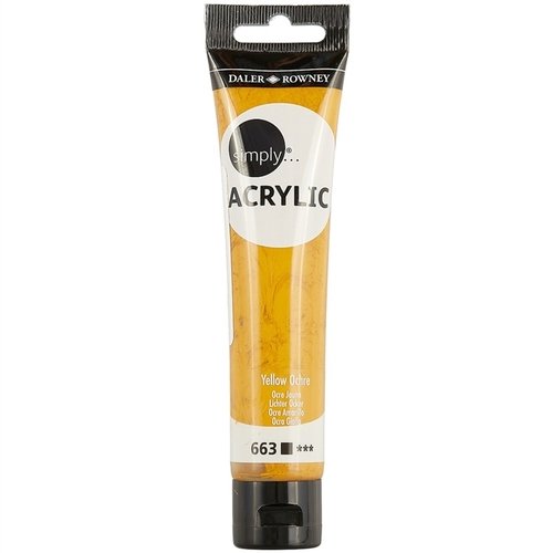 Daler-Rowney Simply Acrylic 75 ml. Yellow Ochre