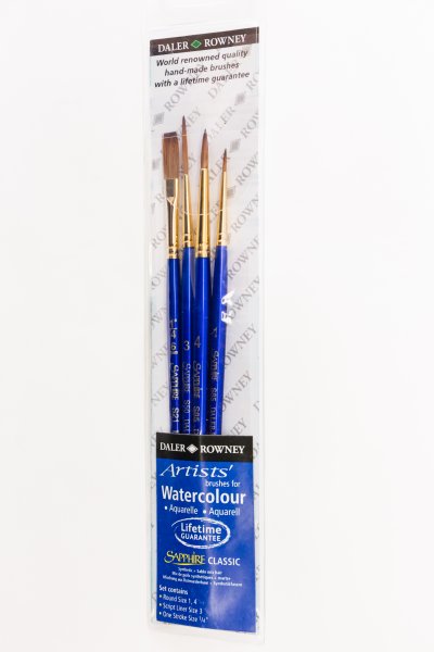Daler-Rowney Sapphire Classic Watercolour Brush Set