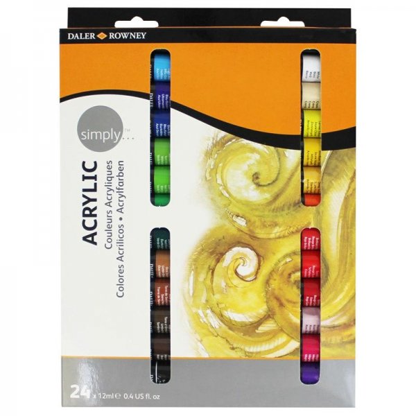 Daler-Rowney Simply Acrylic Set 24 x 12 ml.