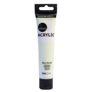 Daler-Rowney Simply Acrylic 75 ml. Glow in Dark