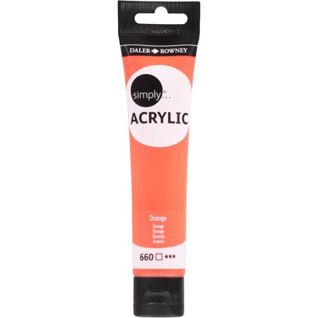 Daler-Rowney-Simply-Acrylic-75-ml. Orange
