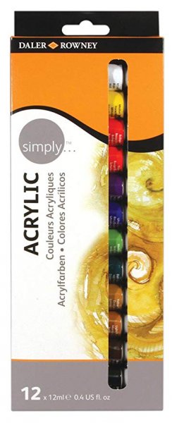 Daler-Rowney Simply Acrylic Set 12 x 12 ml.